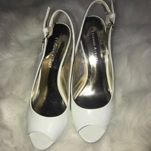 White medium sized heels
